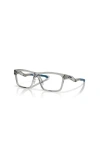 Oakley 50mm Rectangle Optical Glasses In Gray