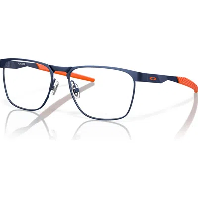 Oakley 51mm Rectangle Optical Glasses In Blue