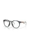 Oakley 52mm Rectangle Optical Glasses In Black