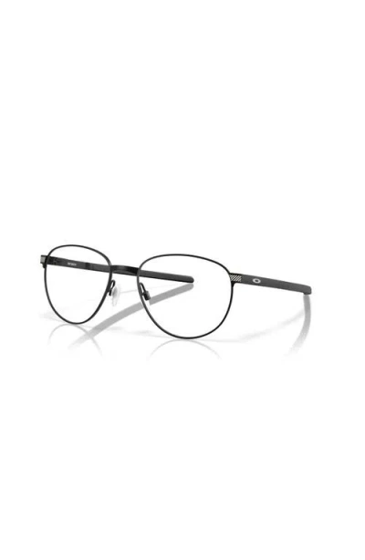 Oakley 52mm Round Optical Glasses In Black