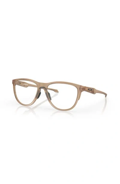 Oakley 52mm Round Optical Glasses In Brown