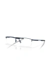 Oakley 53mm Rectangle Optical Glasses In Blue