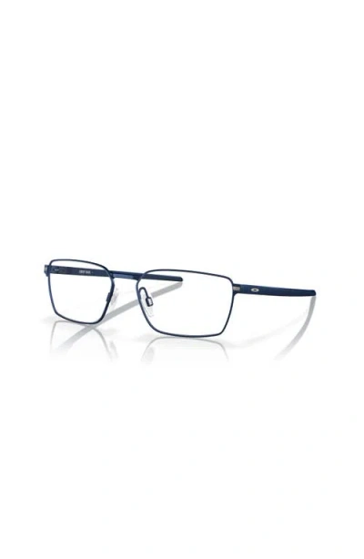 Oakley 53mm Rectangle Optical Glasses In Blue