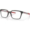 Oakley 53mm Rectangle Optical Glasses In Gray