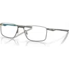 Oakley 53mm Rectangle Optical Glasses In Gray