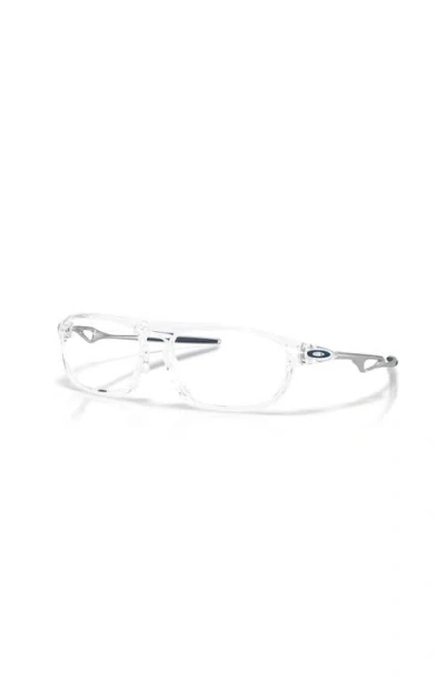Oakley 53mm Rectangle Optical Glasses In Transparent