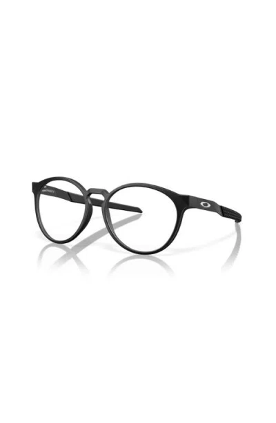 Oakley 53mm Round Optical Glasses In Black