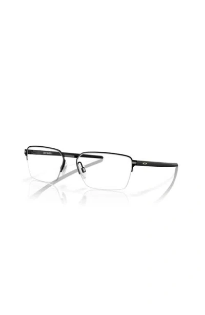 Oakley 54mm Rectangle Optical Glasses In Black