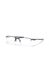 Oakley 53mm Rectangle Optical Glasses In Blue