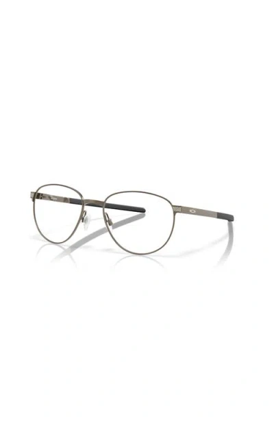 Oakley 54mm Round Optical Glasses In Gray