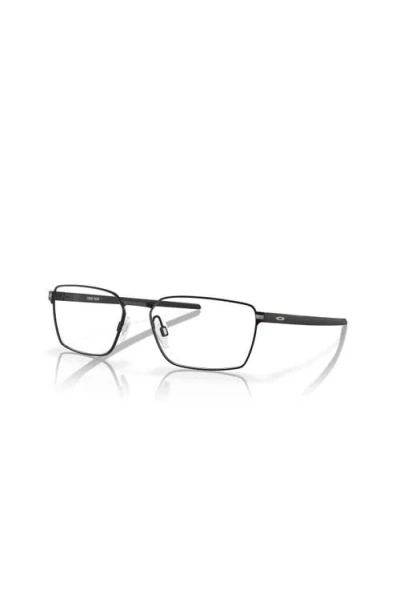 Oakley 55mm Rectangle Optical Glasses In Black