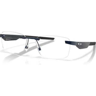 Oakley 55mm Rectangle Optical Glasses In Black