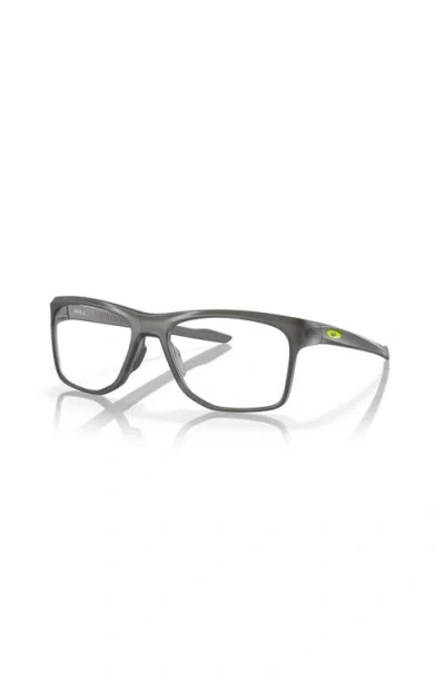 Oakley 55mm Rectangle Optical Glasses In Gray