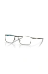 Oakley 55mm Rectangle Optical Glasses In Gray