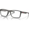 Oakley 55mm Rectangle Optical Glasses In Gray