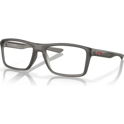 Oakley 55mm Rectangle Optical Glasses In Gray