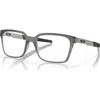 Oakley 55mm Rectangle Optical Glasses In Gray