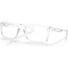Oakley 55mm Rectangle Optical Glasses In Transparent