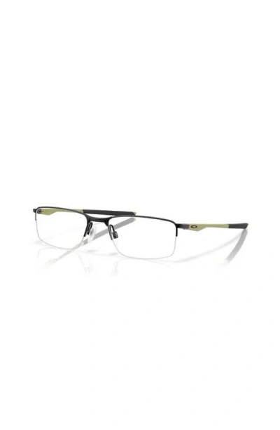 Oakley 56mm Rectangle Optical Glasses In Black