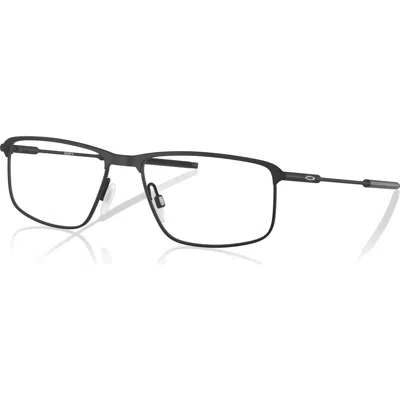 Oakley 56mm Rectangle Optical Glasses In Black