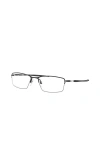 Oakley 56mm Rectangle Optical Glasses In Black