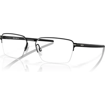 Oakley 56mm Rectangle Optical Glasses In Black