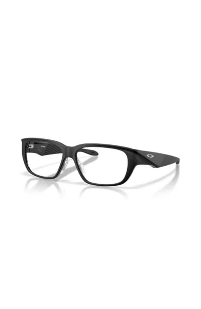 Oakley 56mm Rectangle Optical Glasses In Black