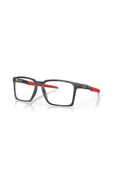 Oakley 56mm Rectangle Optical Glasses In Black