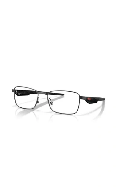 Oakley 56mm Rectangle Optical Glasses In Black
