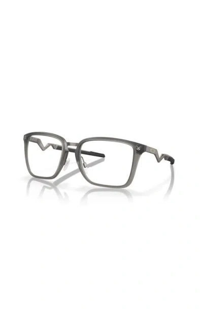 Oakley 56mm Rectangle Optical Glasses In Gray