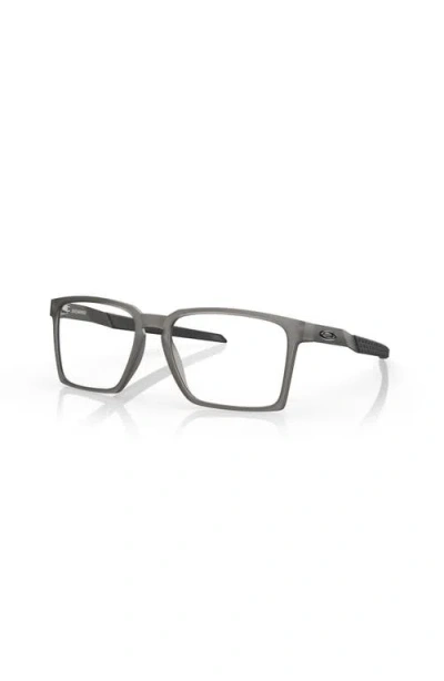 Oakley 56mm Rectangle Optical Glasses In Gray