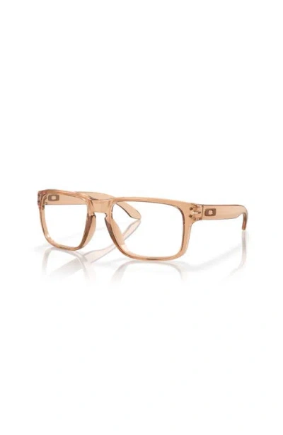 Oakley 56mm Square Optical Glasses In Brown