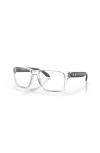 Oakley 56mm Square Optical Glasses In Transparent