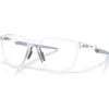 Oakley 56mm Square Optical Glasses In Neutral