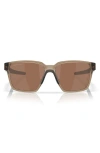 Oakley 57mm Polarized Rectangular Sunglasses In Brown
