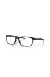 Oakley 57mm Rectangle Optical Glasses In Black
