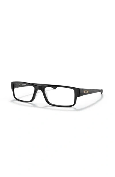 Oakley 57mm Rectangle Optical Glasses In Black