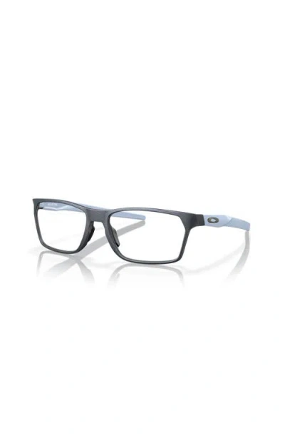 Oakley 57mm Rectangle Optical Glasses In Black