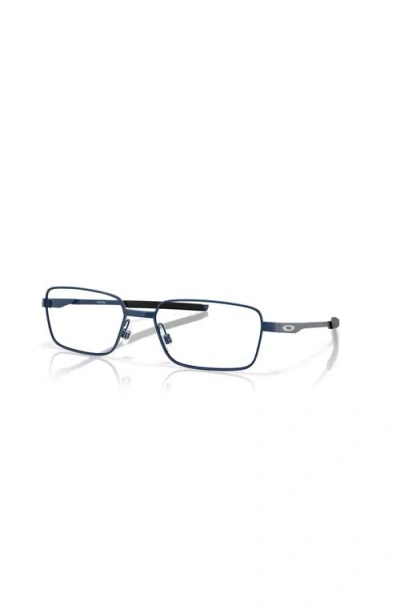 Oakley 57mm Rectangle Optical Glasses In Blue