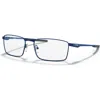 Oakley 57mm Rectangle Optical Glasses In Blue