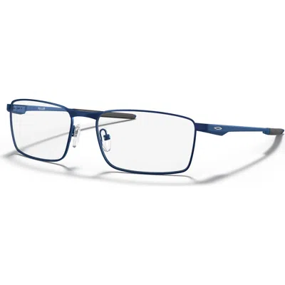 Oakley 57mm Rectangle Optical Glasses In Blue
