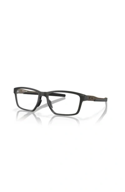 Oakley 57mm Rectangle Optical Glasses In Black