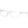 Oakley 57mm Rectangle Optical Glasses In Transparent