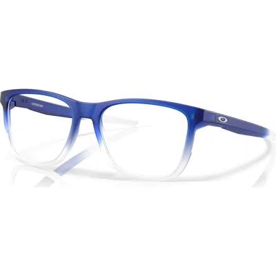Oakley 57mm Round Optical Glasses In Blue