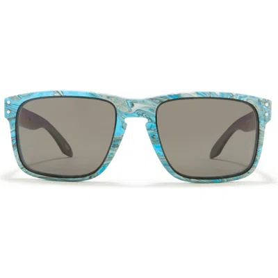 Oakley 57mm Square Holbrook Polarized Sunglasses In Sanctuary Swirl/prizm Grey