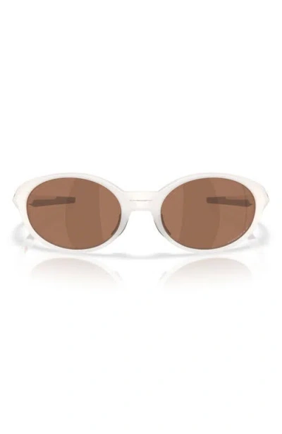 Oakley 58mm Eyejacket Redux Polarized Rectangle Sunglasses In White
