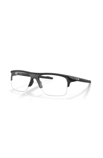 Oakley 58mm Rectangle Optical Glasses In Black