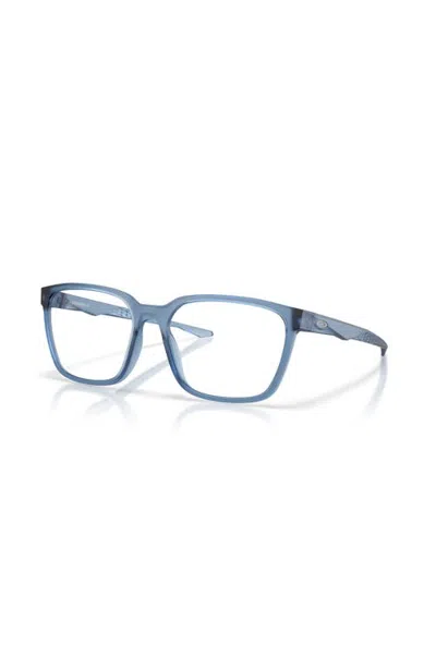 Oakley 58mm Rectangle Optical Glasses In Blue