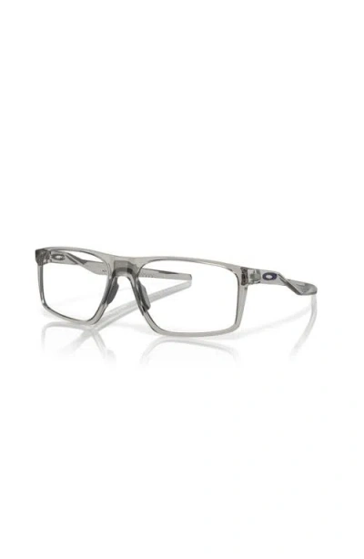 Oakley 58mm Rectangle Optical Glasses In Gray