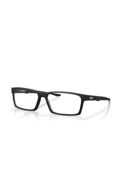 Oakley 59mm Rectangle Optical Glasses In Black